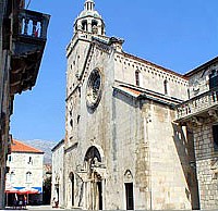 St. Mark cathedral in Korcula city
