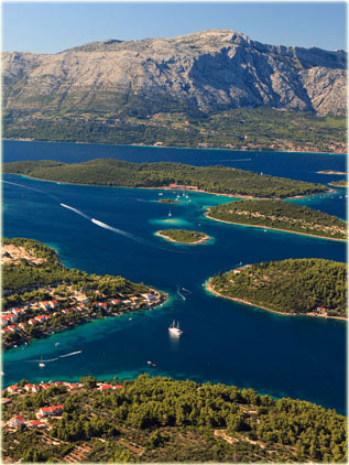 Lumbarda, insel Korcula, Kroatien